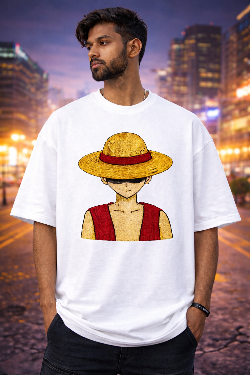 Luffy Embroidery T-Shirt