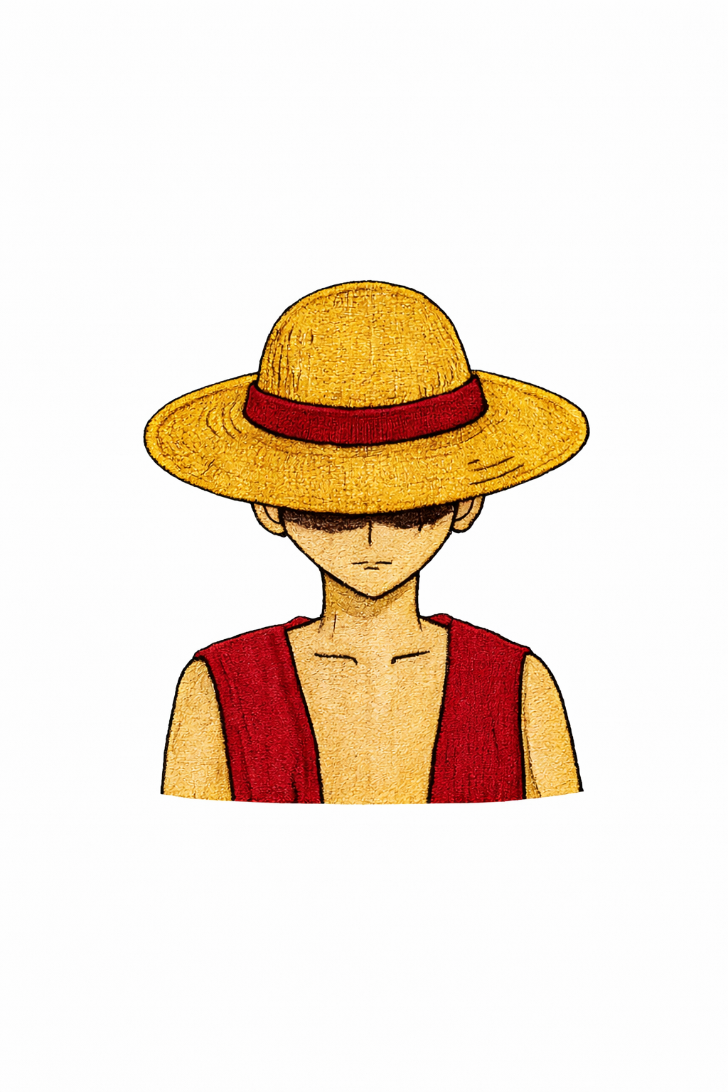 Luffy Embroidery T-Shirt