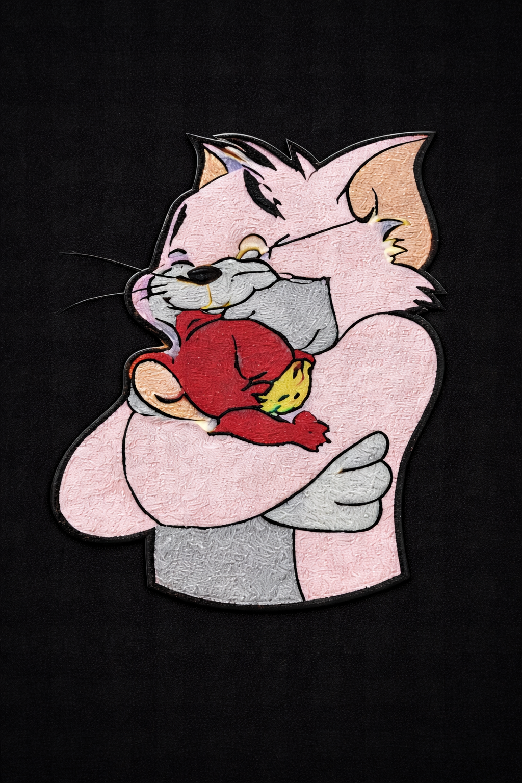 Tom & jerry Embroidery T-Shirt