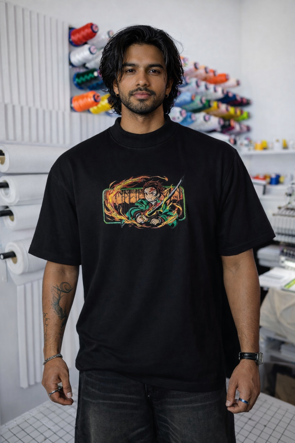 Narruto Embroidery T-Shirt