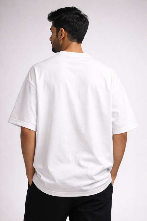 Grey Dragon Embroidery T-Shirt