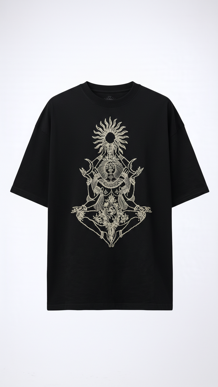 Devi Maa Embroidery T-Shirt