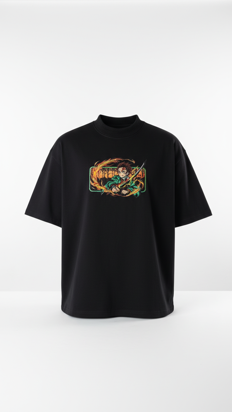 Narruto Embroidery T-Shirt