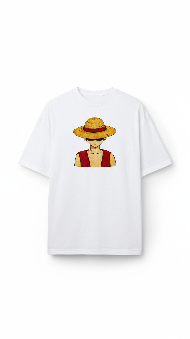 Luffy Embroidery T-Shirt