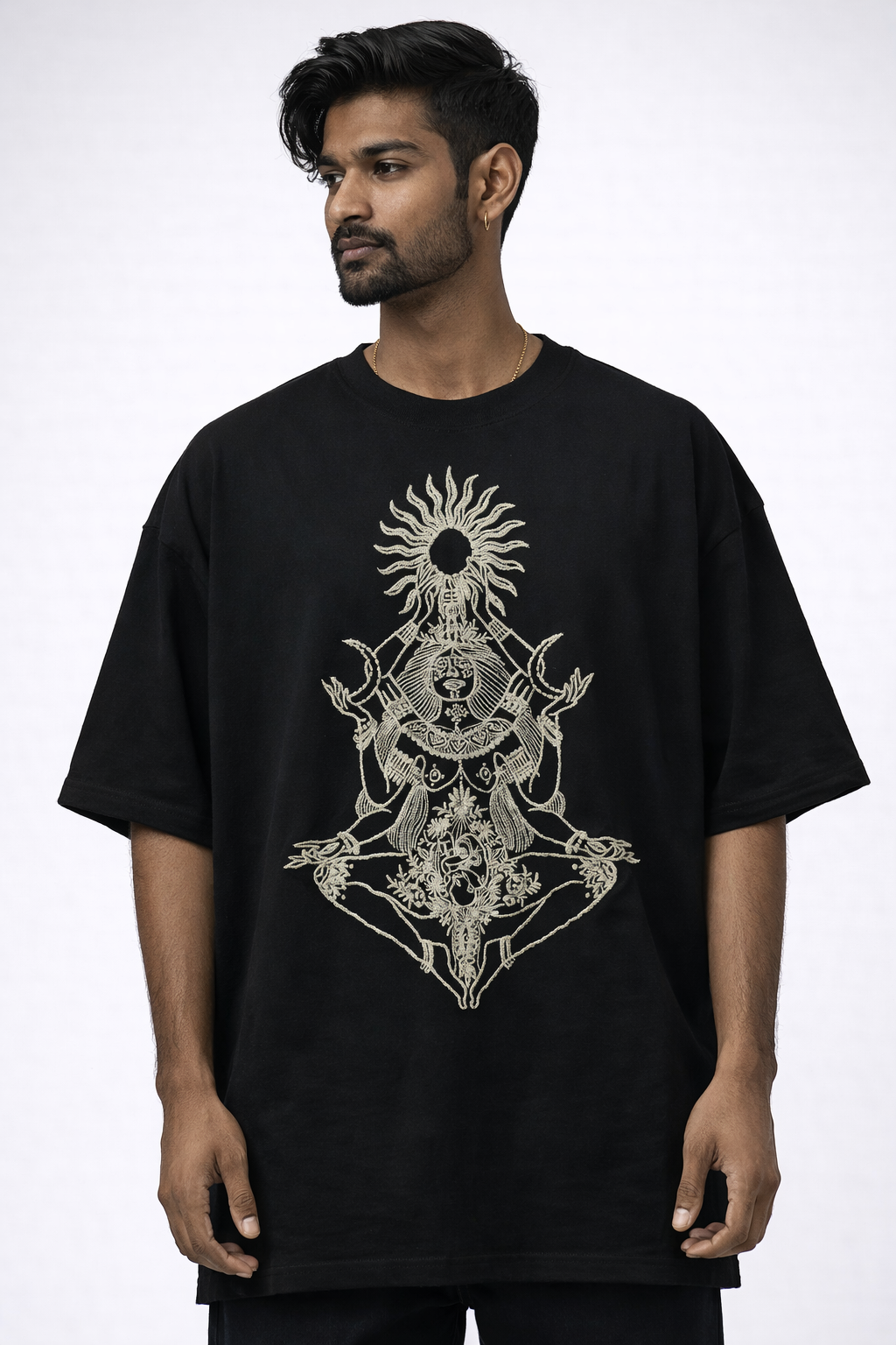 Devi Maa Embroidery T-Shirt